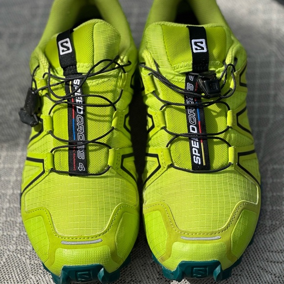 Salomon Men's Speedcross 4 Runner Trail Running Shoe, Acid Lime, 7.5 M US - Picture 4 of 5